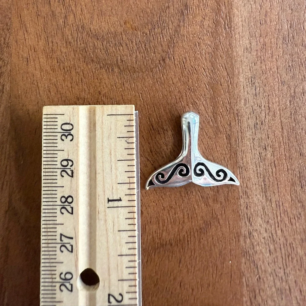 Sterling Silver Whale, Dolphin, Mermaid Tail Pendant